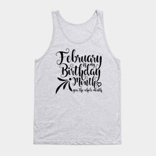 Birthday February Tank Top